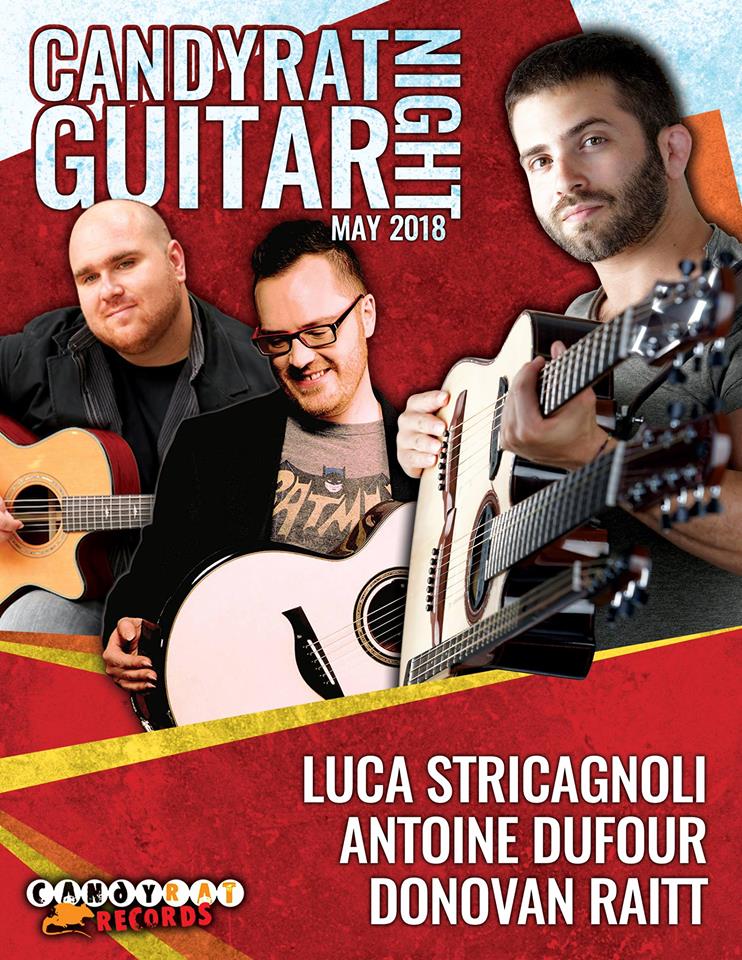 Candyrat Guitar Night with Donovan Raitt on May 10!